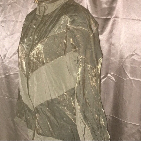 Vintage Silky JANEAVE Gold Bomber Jacket Coat Top - Picture 13 of 14